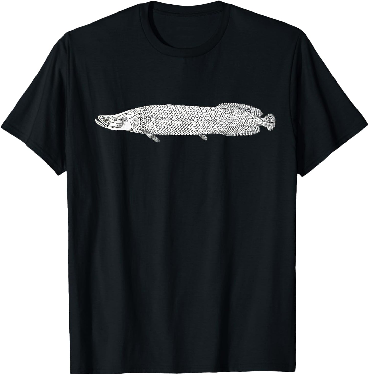 Arapaima Fish Shirt, Amazon River Fishing, Fisherman Gift T-Shirt - T-Shirt | Black