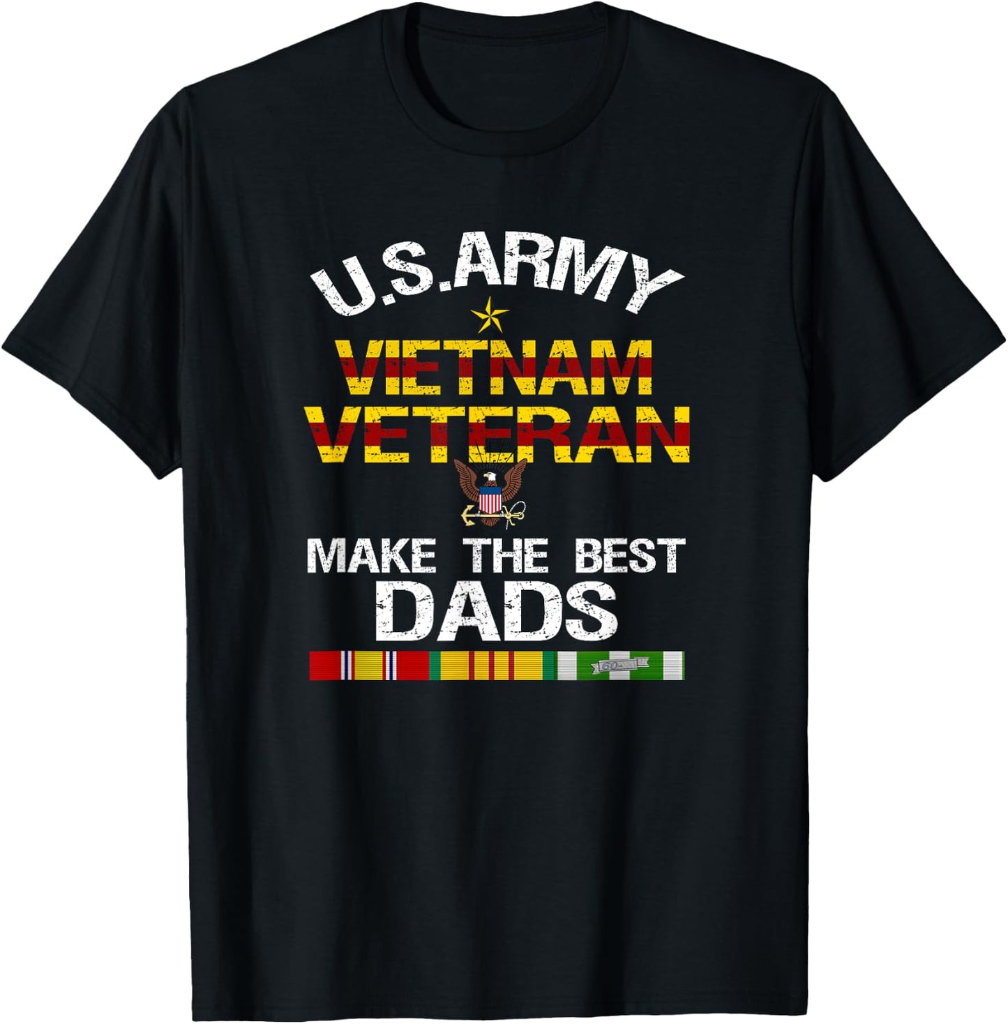U.S. Army Vietnam Veteran Dad , Father's Day Gift T-Shirt - T-Shirt | Black