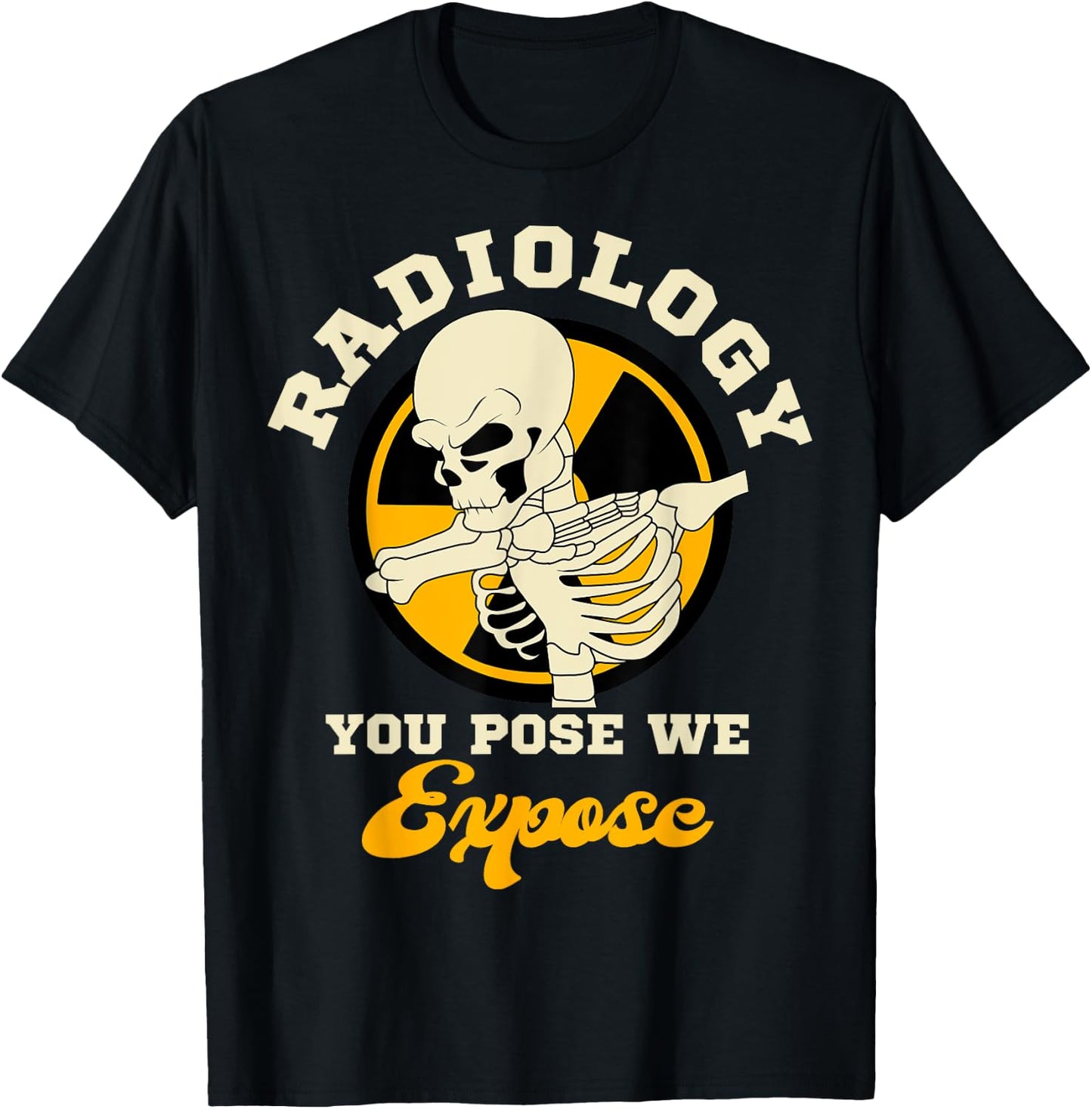 Radiologist Skeleton Radiology Medical Imaging Specialist T-Shirt - T-Shirt | Black
