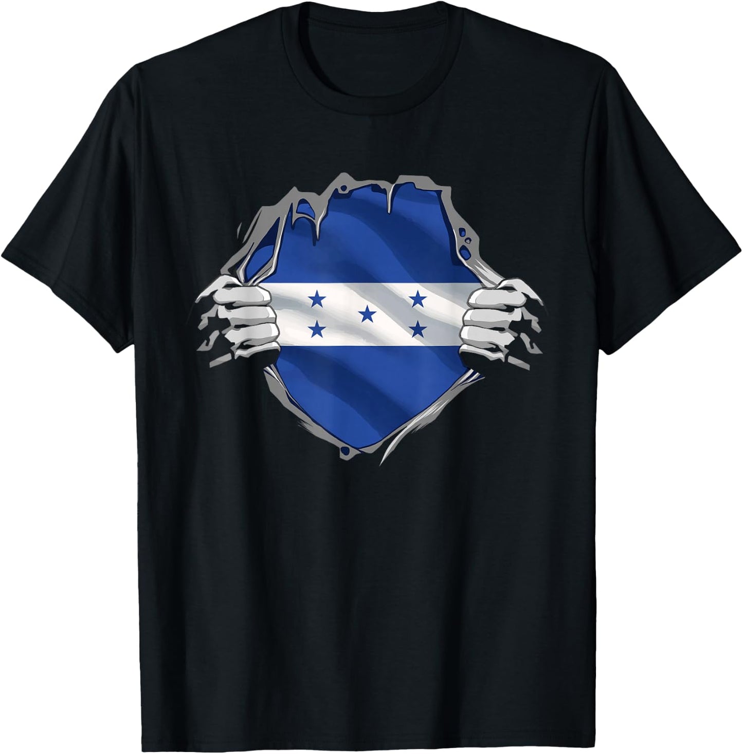 Honduras Shirt Super Honduran Flag Honduras Roots Heritage T-Shirt - T-Shirt | Black