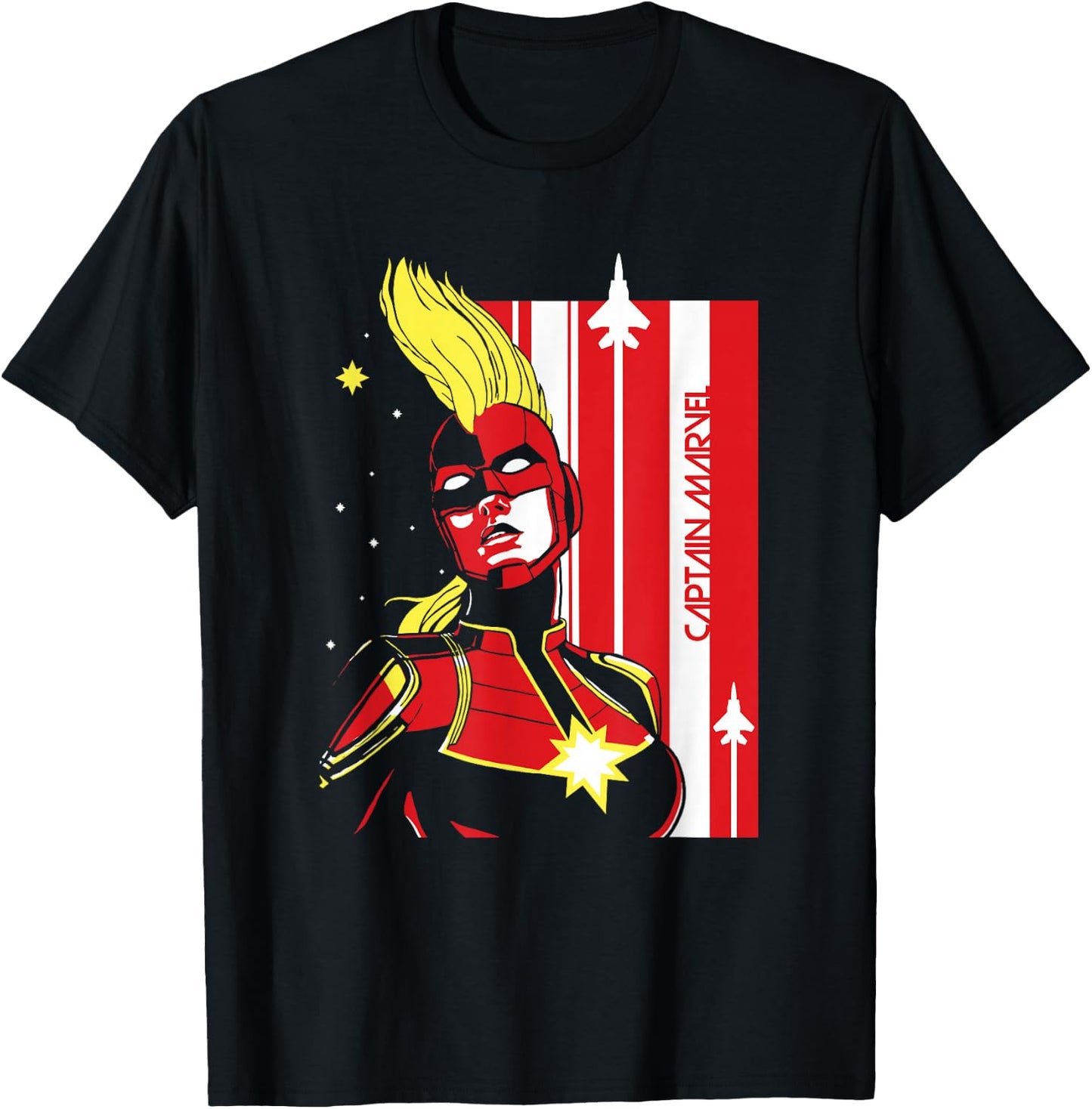 Marvel Captain Marvel Carol Danvers T-Shirt - T-Shirt | Black