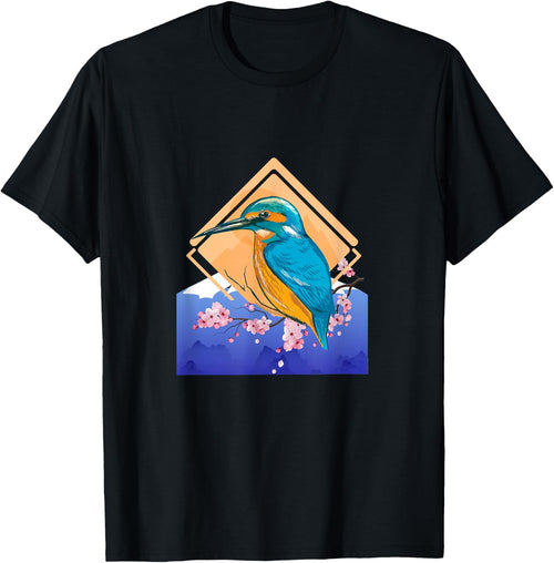 King Fisher Set Over Mountain in Spring