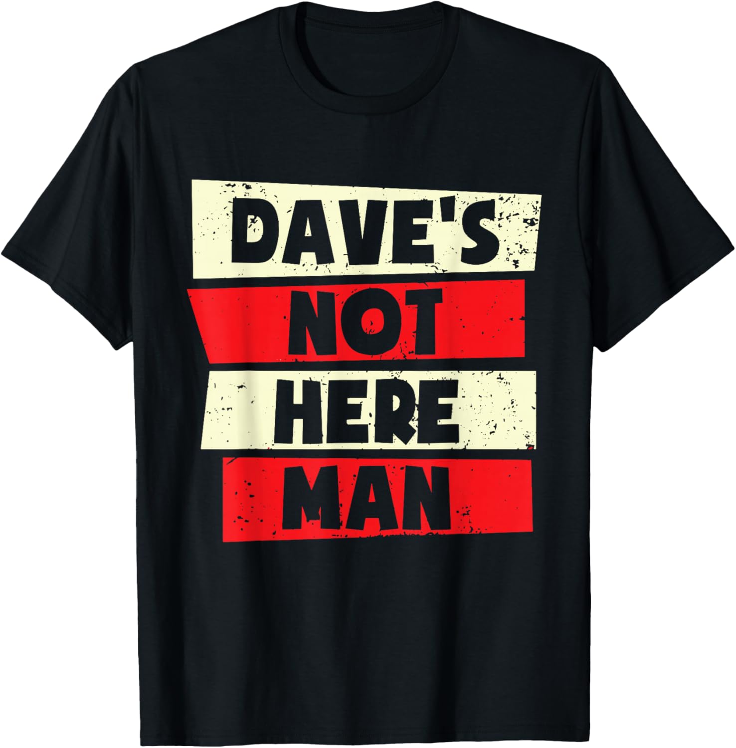 Funny Dave Forename T-Shirt - T-Shirt | Black