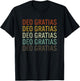 Deo Gratias Catholic Christian Men Women Retro T-Shirt - T-Shirt | Black