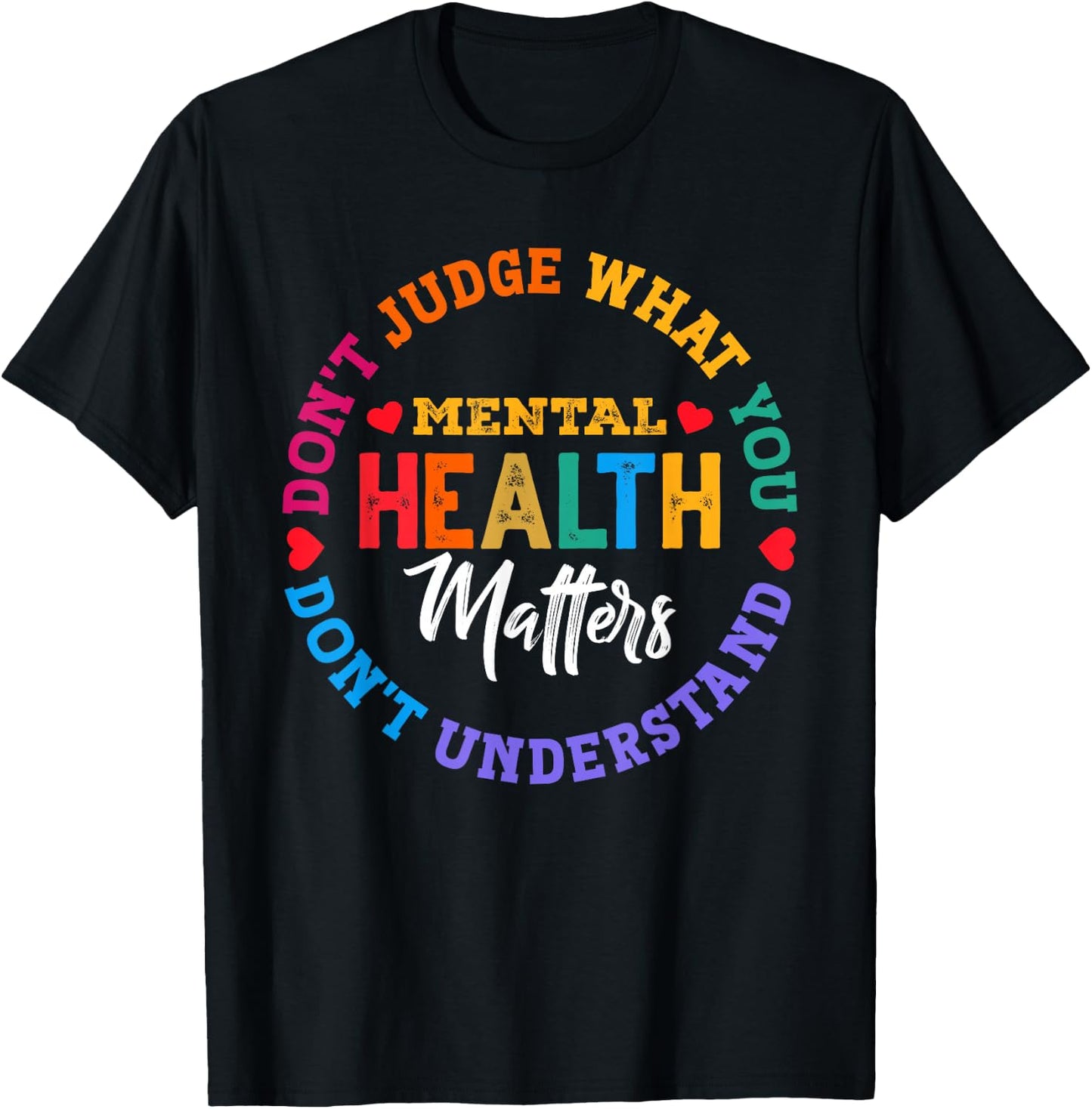 You Don't Understand Mental Health Awareness Green Ribbon Small T-Shirt - T-Shirt | Black