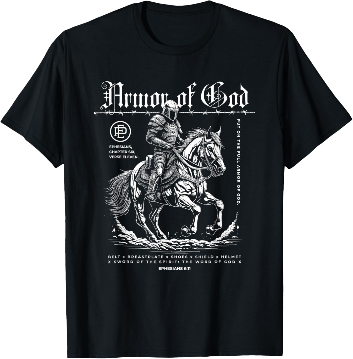 Armor of God T-Shirt - T-Shirt | Black