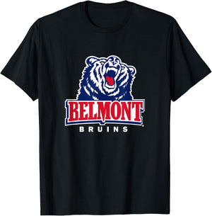 Belmont Bruins | Official NCAA Merch | PPBEL02 T-Shirt - T-Shirt | Black