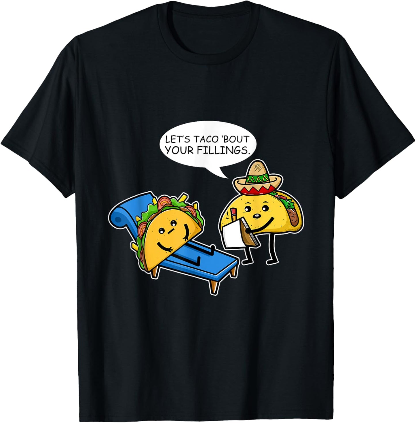 Mexican Taco Cinco De Mayo T-Shirt - T-Shirt | Black