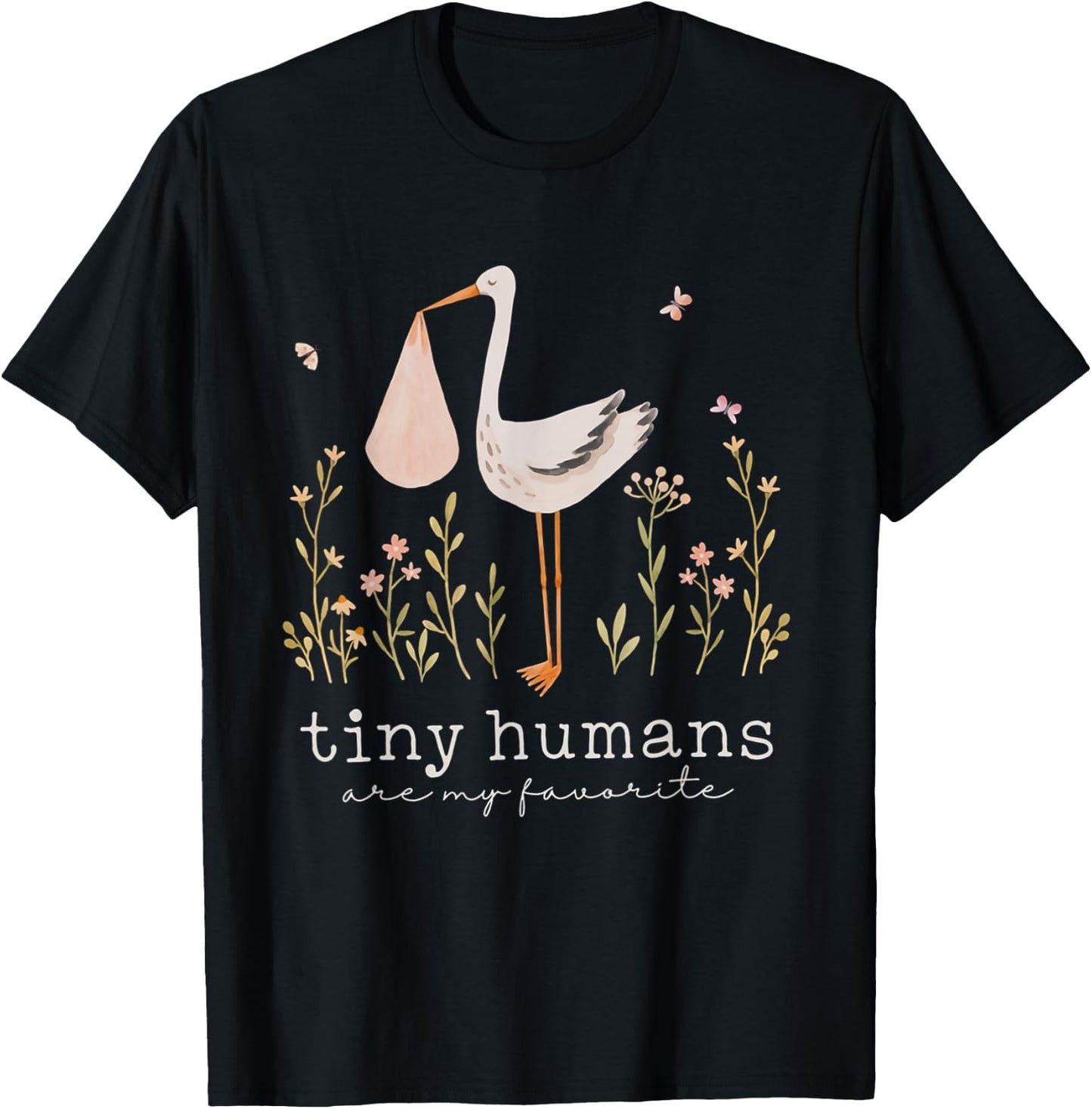 Labor and Delivery Nurse Stork Squad Nurse Graduation T-Shirt - T-Shirt | Black