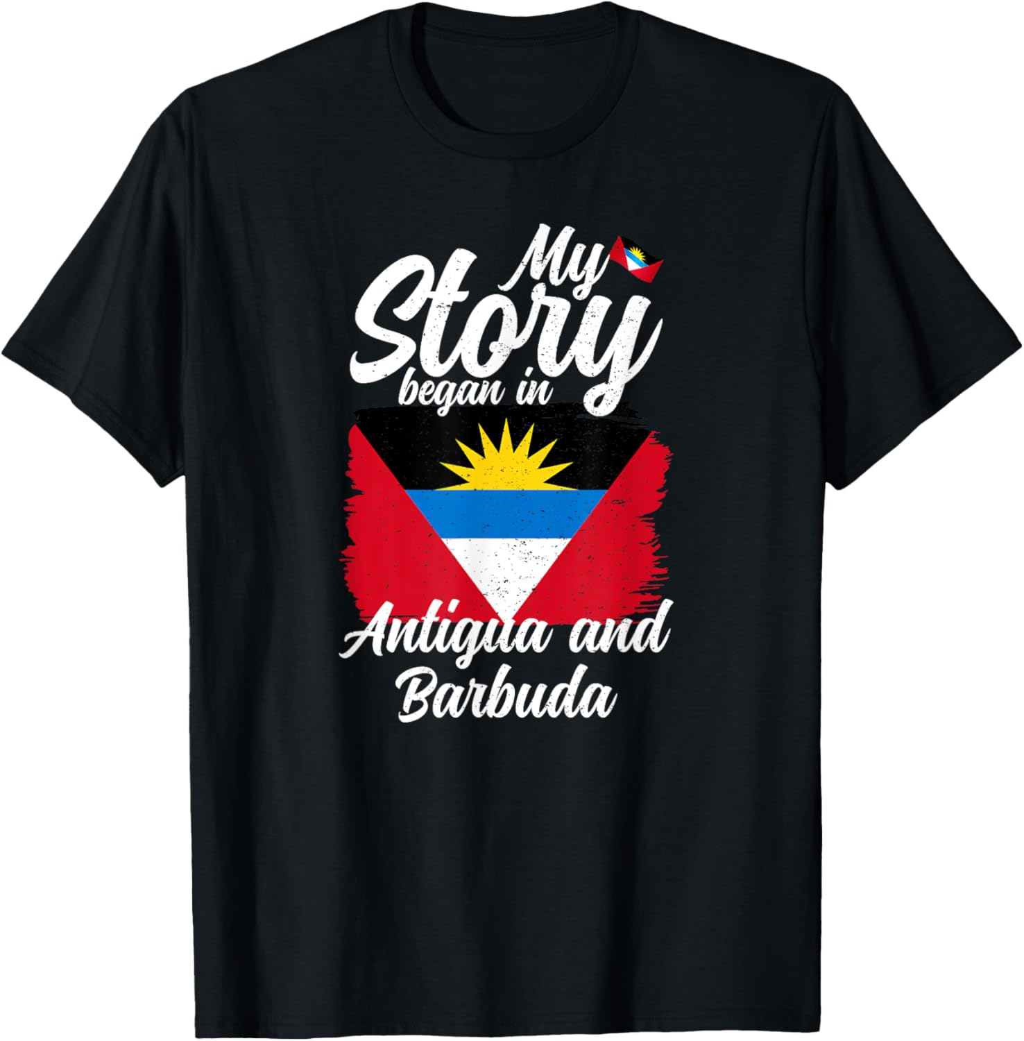 Antigua and Barbuda T-Shirt - T-Shirt | Black