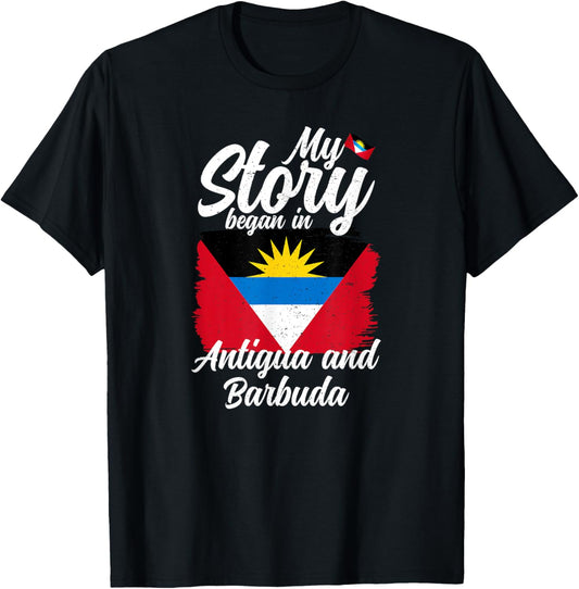 Antigua and Barbuda T-Shirt - T-Shirt | Black