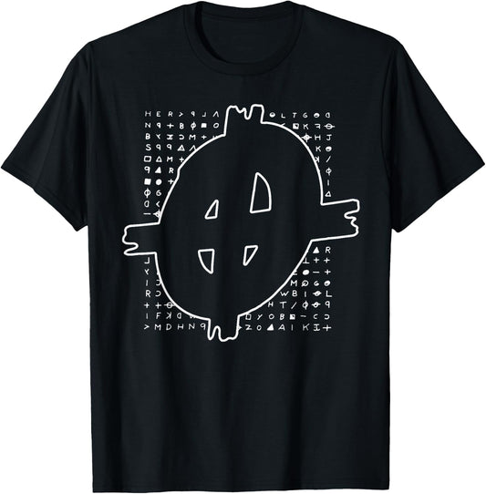 Zodiac Killer Symbol And Cipher True Crime T-Shirt - T-Shirt | Black