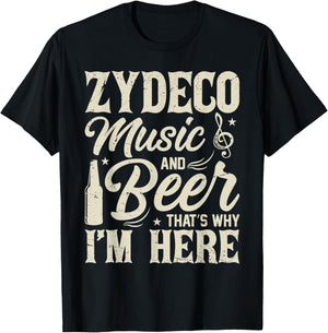 Zydeco Music Fan Celebration and Festivals T-Shirt - T-Shirt | Black