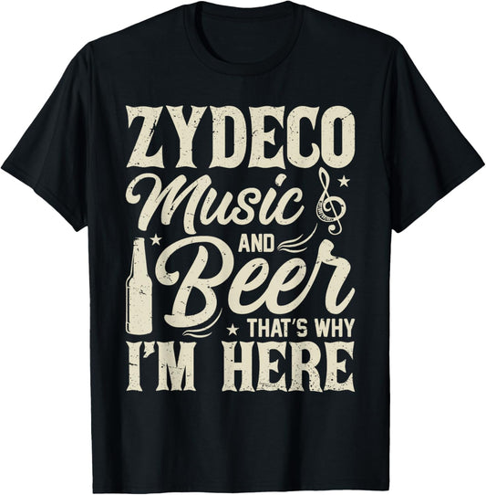 Zydeco Music Fan Celebration and Festivals T-Shirt - T-Shirt | Black