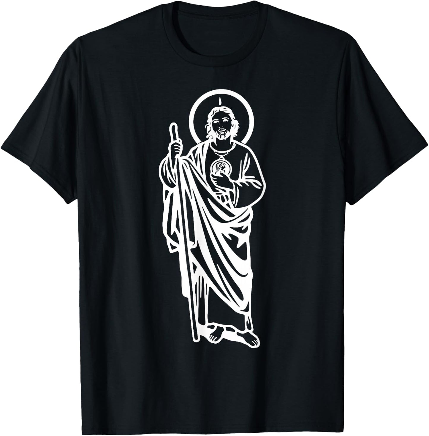 San Judas Tadeo Saint Jude Thaddeus T-Shirt - T-Shirt | Black