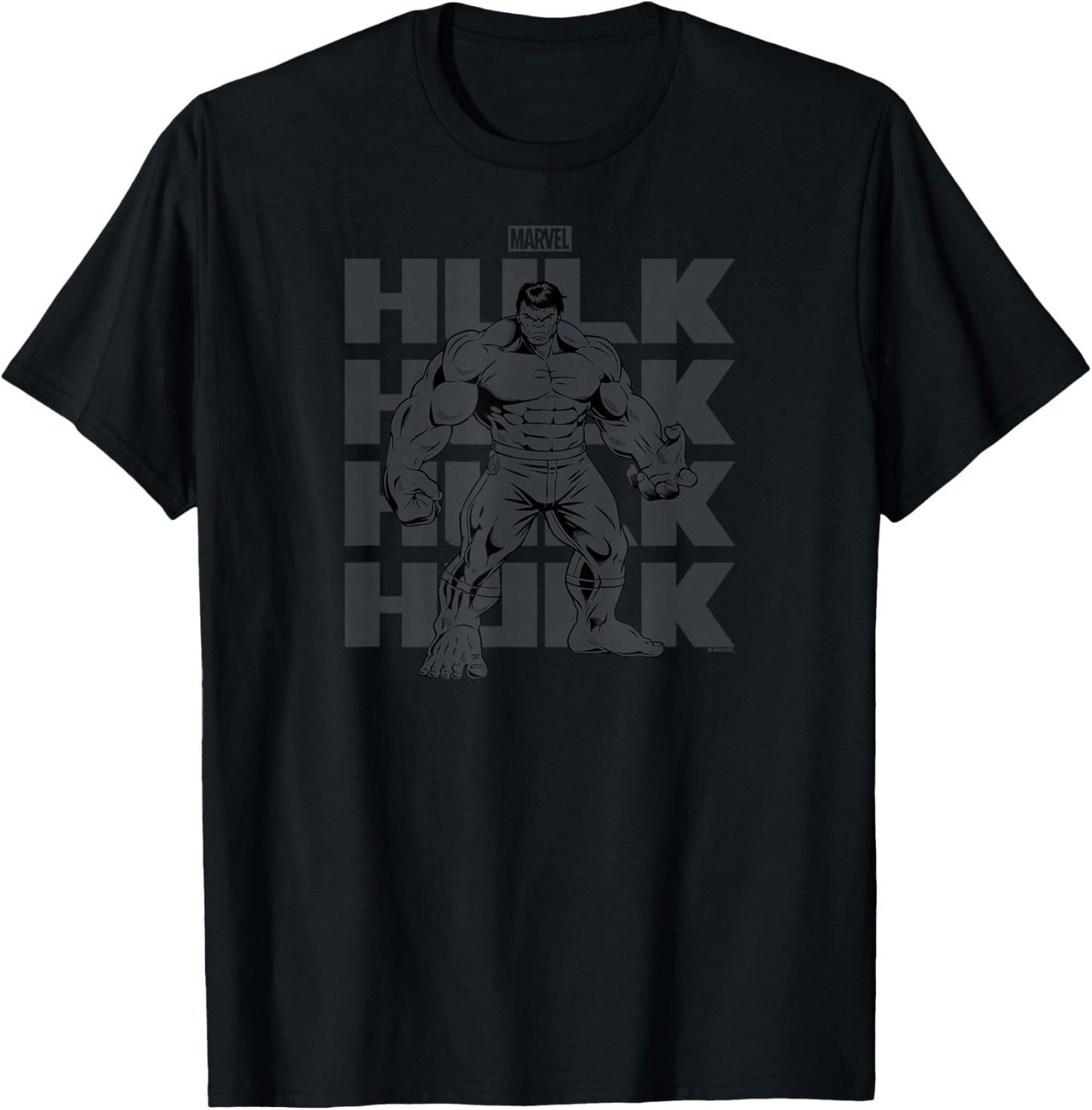 Hulk - Dark Monochrome T-Shirt - T-Shirt | Black