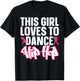 Funny Hip Hop Dancing Art For Kids Girls Women Hip Hop Lover T-Shirt - T-Shirt | Black