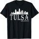 Tulsa Oklahoma OK | Skyline T-Shirt - T-Shirt | Black