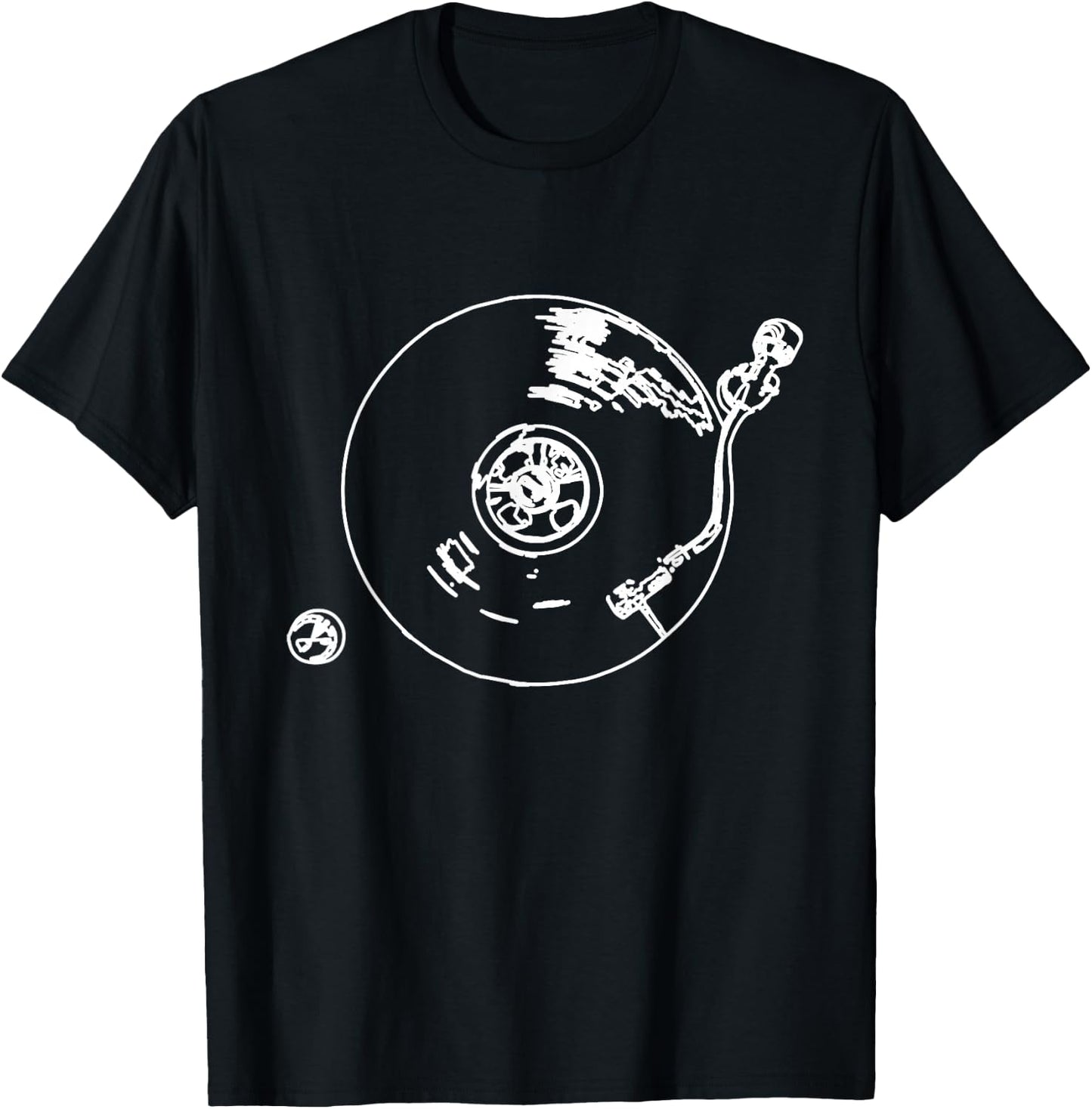 Vintage Vinyl Turntable DJ Disc Jockey Turntable T-Shirt - T-Shirt | Black