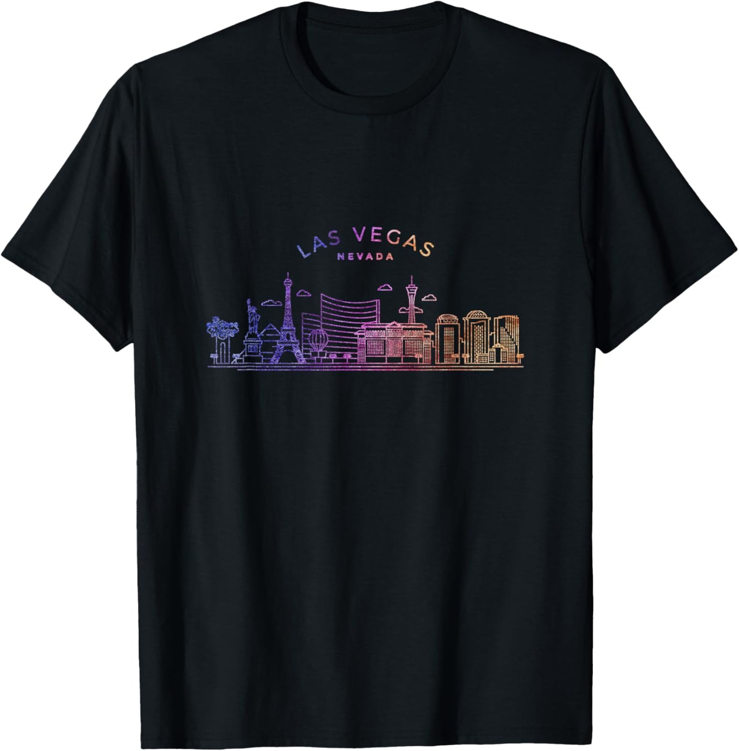 Las Vegas Skyline Cityscape City Metropole T-Shirt - T-Shirt | Black