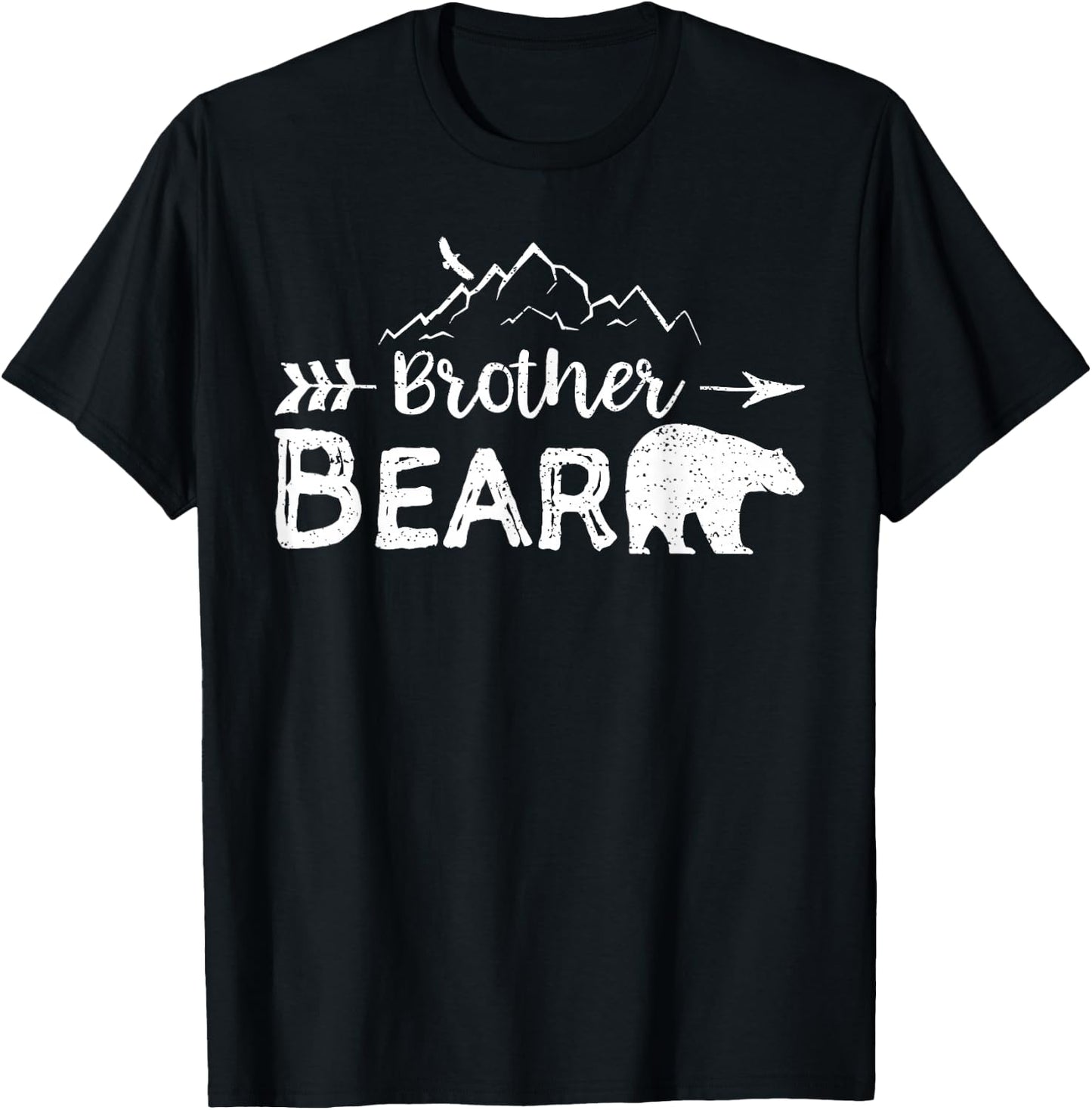 Brother Bear Shirt Matching Family Mama Papa Bear Camping T-Shirt - T-Shirt | Black
