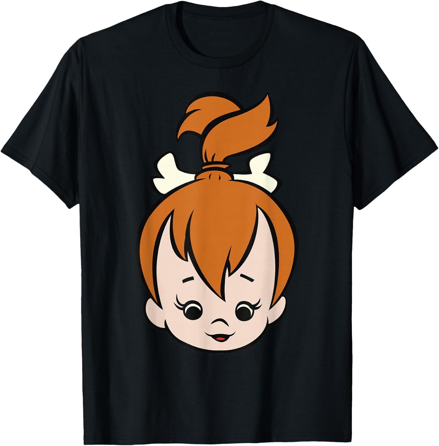 The Flintstones Pebbles Big Face T-Shirt - T-Shirt | Black