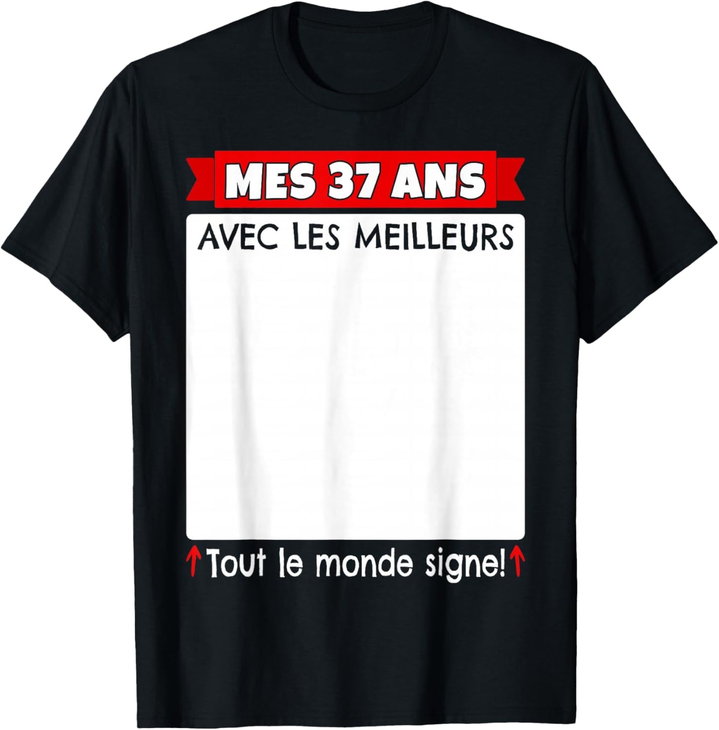 37 Years to Sign 37 Years Birthday Man Woman Anniv 37 T-Shirt - T-Shirt | Black