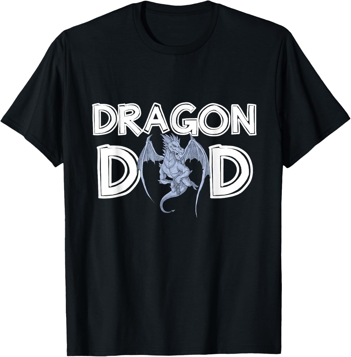 Dragon Dad Daddy Father's Day Gift Dragon T-Shirt - T-Shirt | Black