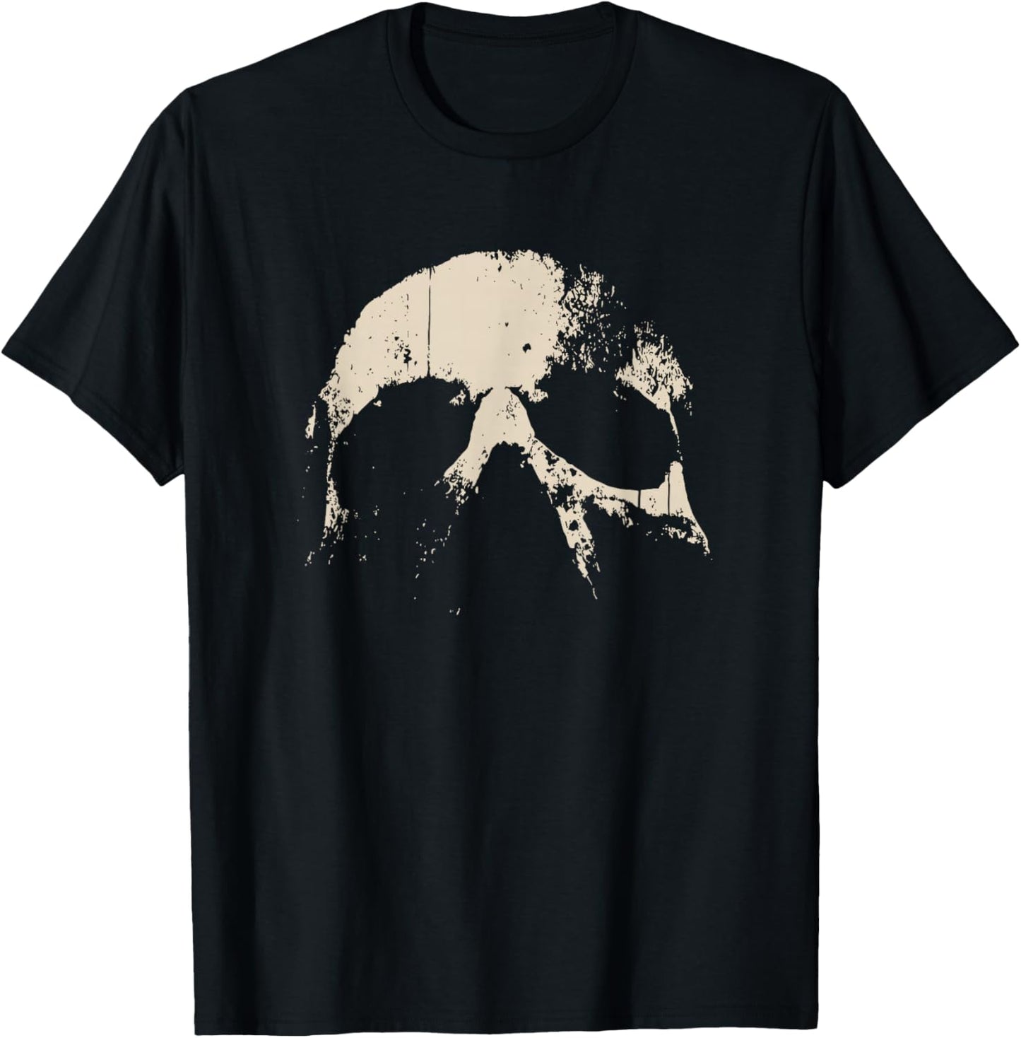 Skull Grunge Graphic Men T-Shirt - T-Shirt | Black