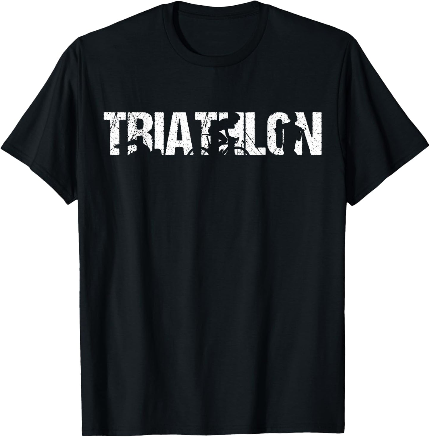 Triathlon Run Bike Swim Triathlete Outfit Boys T-Shirt - T-Shirt | Black