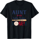 Aunt First Birthday Little Rookie Baseball The Big One T-Shirt - T-Shirt | Black