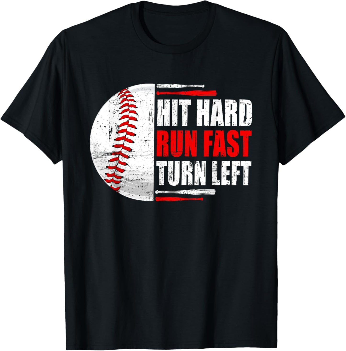Vintage Baseball Lover Player Graphic Funny For Boys Men T-Shirt - T-Shirt | Black