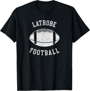 Latrobe Football Distressed Vintage 80's Throwback Classic T-Shirt - T-Shirt | Black