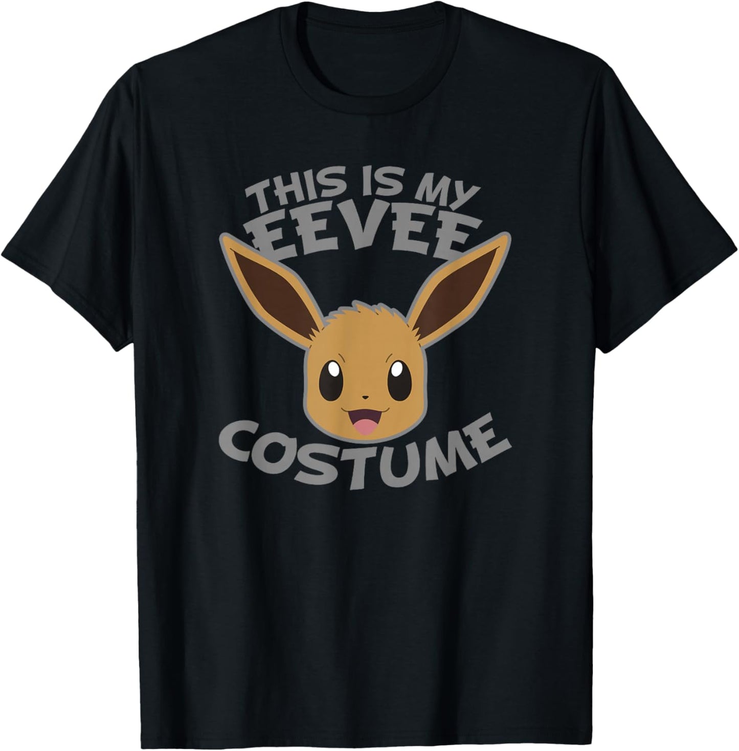 Pokémon Halloween Eevee This is My Eevee Costume Logo T-Shirt - T-Shirt | Black