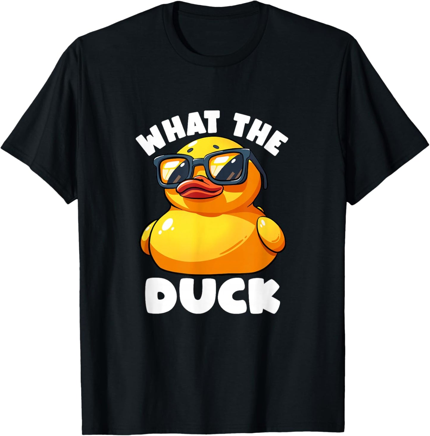 What The Duck Owner I Love Ducks Lover Funny Rubber Duck T-Shirt - T-Shirt | Black