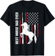 best horse dad ever Riding Cowboy Horseback Father's Day T-Shirt - T-Shirt | Black