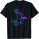 Threadrock Vintage Retro Classic Basketball Player - -Adults, Black, Small T-Shirt - T-Shirt | Black
