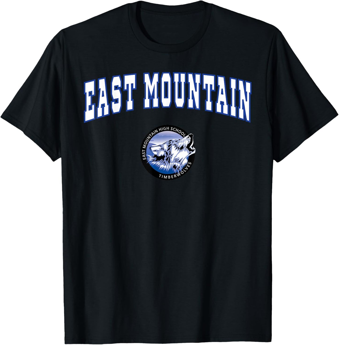 East Mountain High School Timberwolves C2 T-Shirt - T-Shirt | Black