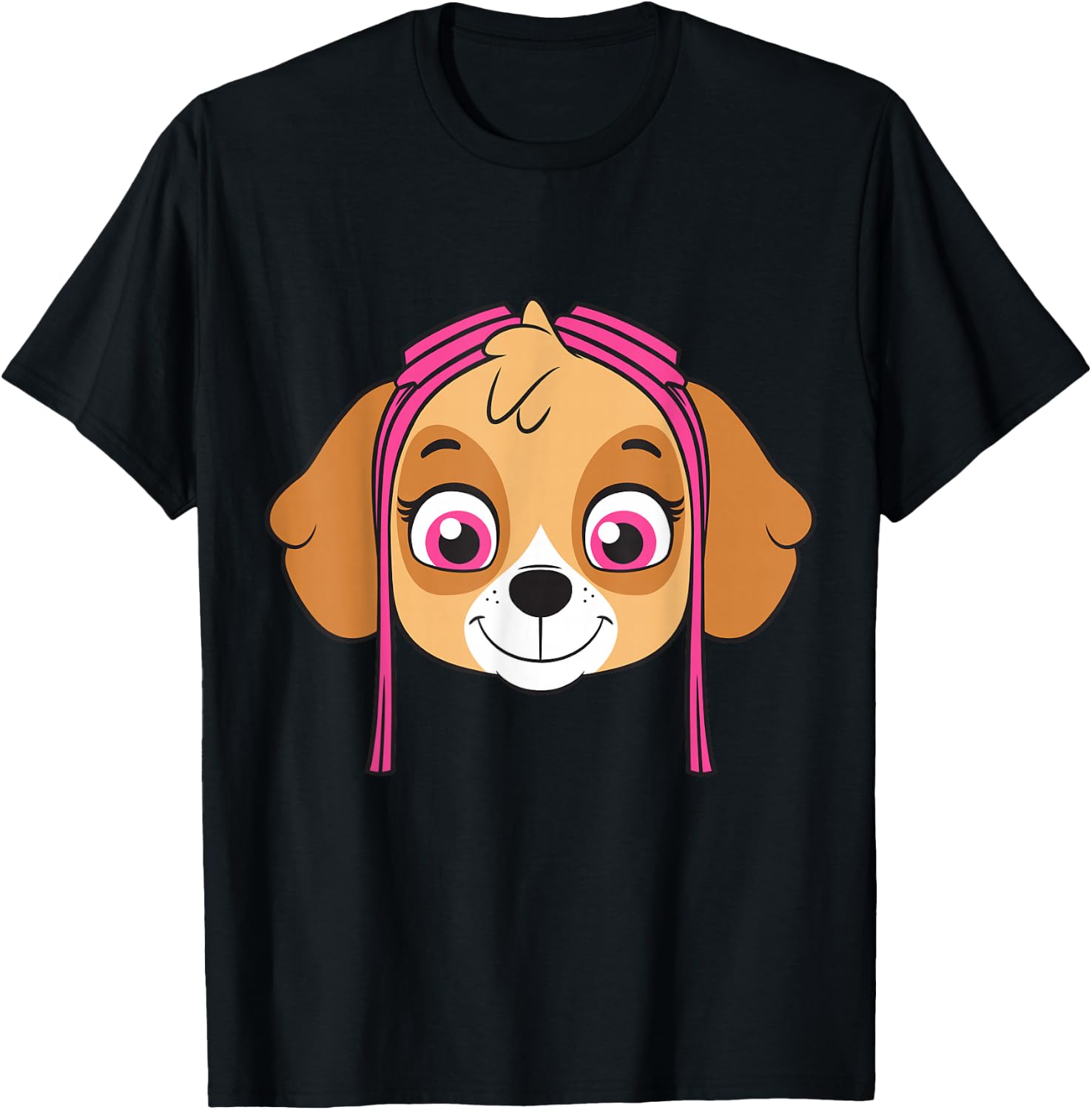 Skye Paw Patrol Face T-Shirt - T-Shirt | Black
