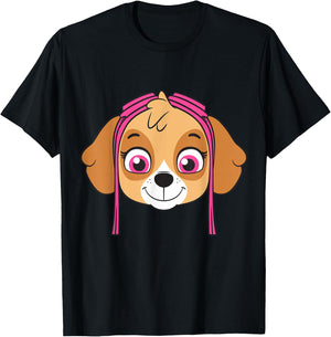 Skye Paw Patrol Face T-Shirt - T-Shirt | Black