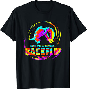 Parkour Runner Gift Traceur Reverse Salto Backflip T-Shirt - T-Shirt | Black