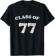 1977 Retro Class of 77 T-Shirt - T-Shirt | Black