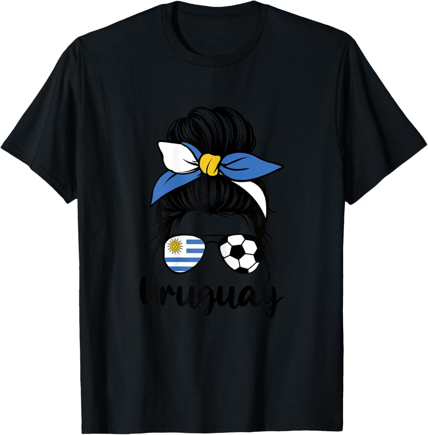 Uruguay Flag Women Mujeres Proud Uruguayan Fans Supporters T-Shirt - T-Shirt | Black