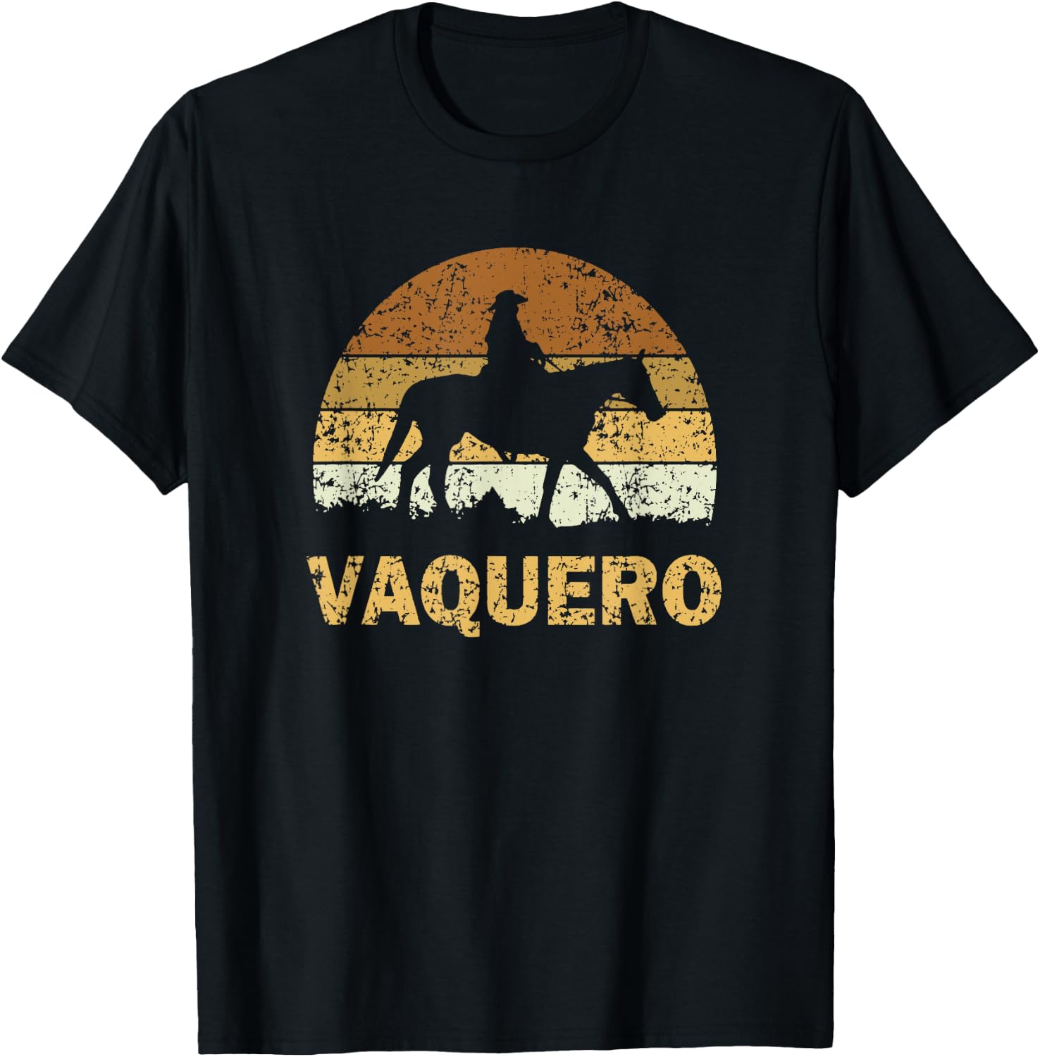 Vaquero Mexican Cowboy T-Shirt - T-Shirt | Black