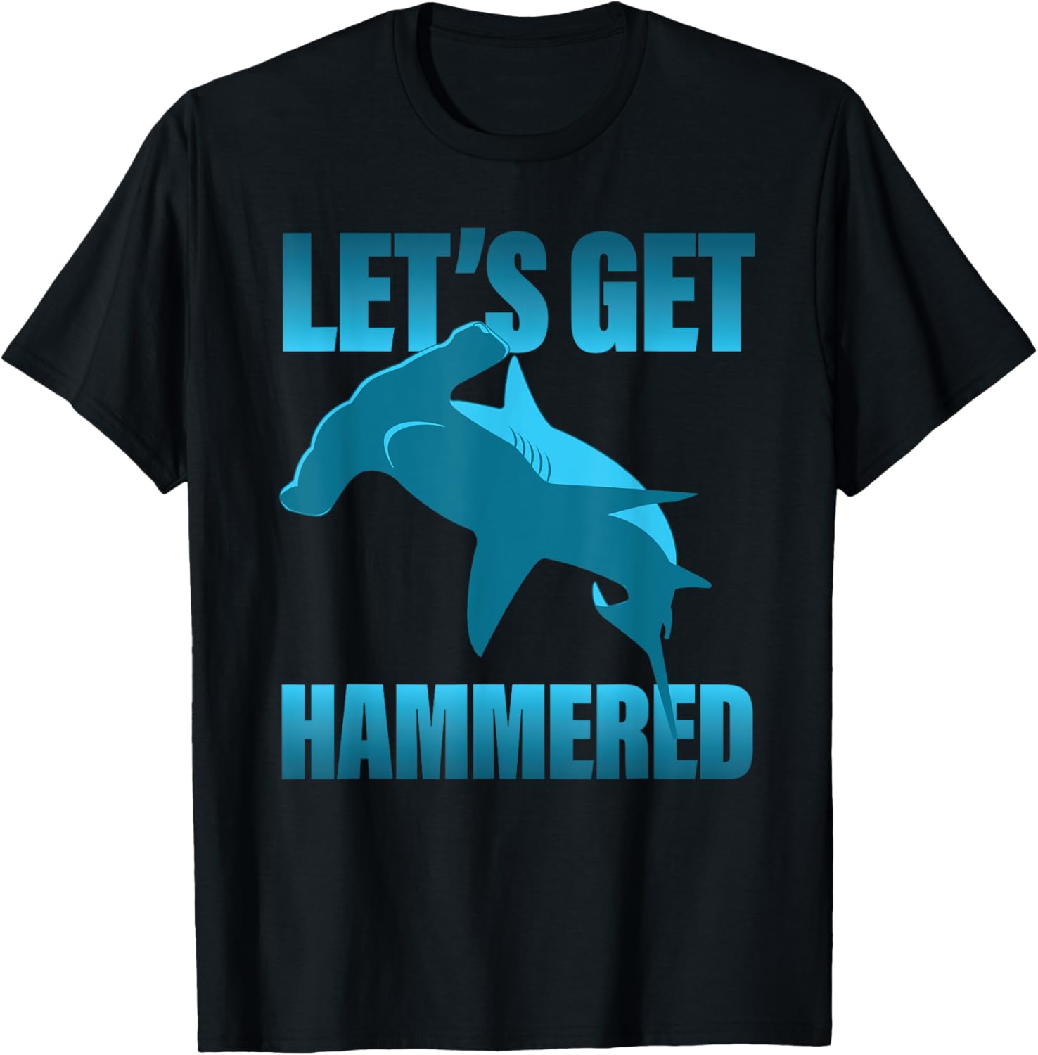 Funny Deep Sea Diving - Boat Dive Hammerhead Shark T-Shirt - T-Shirt | Black