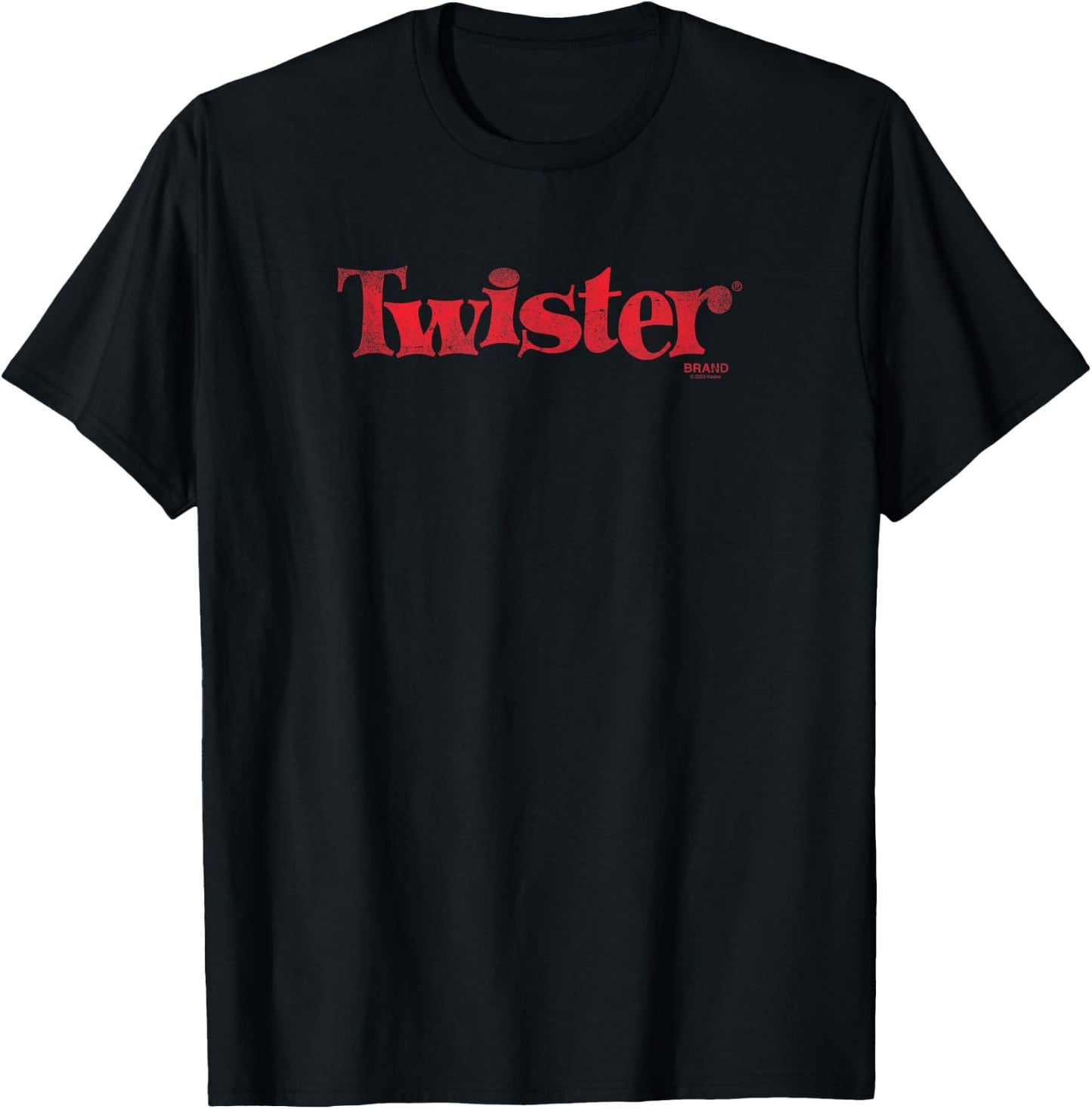 Twister Red Distressed Classic Logo T-Shirt - T-Shirt | Black