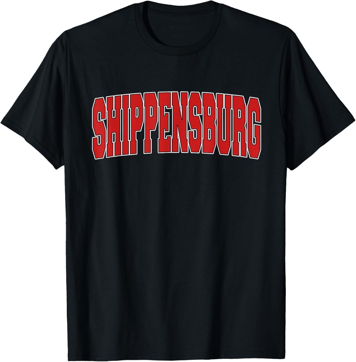 SHIPPENSBURG PA PENNSYLVANIA Varsity Style USA Vintage Sport T-Shirt - T-Shirt | Black