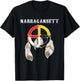 Narragansett Indian Nation Tribe Medicine wheel T-Shirt - T-Shirt | Black