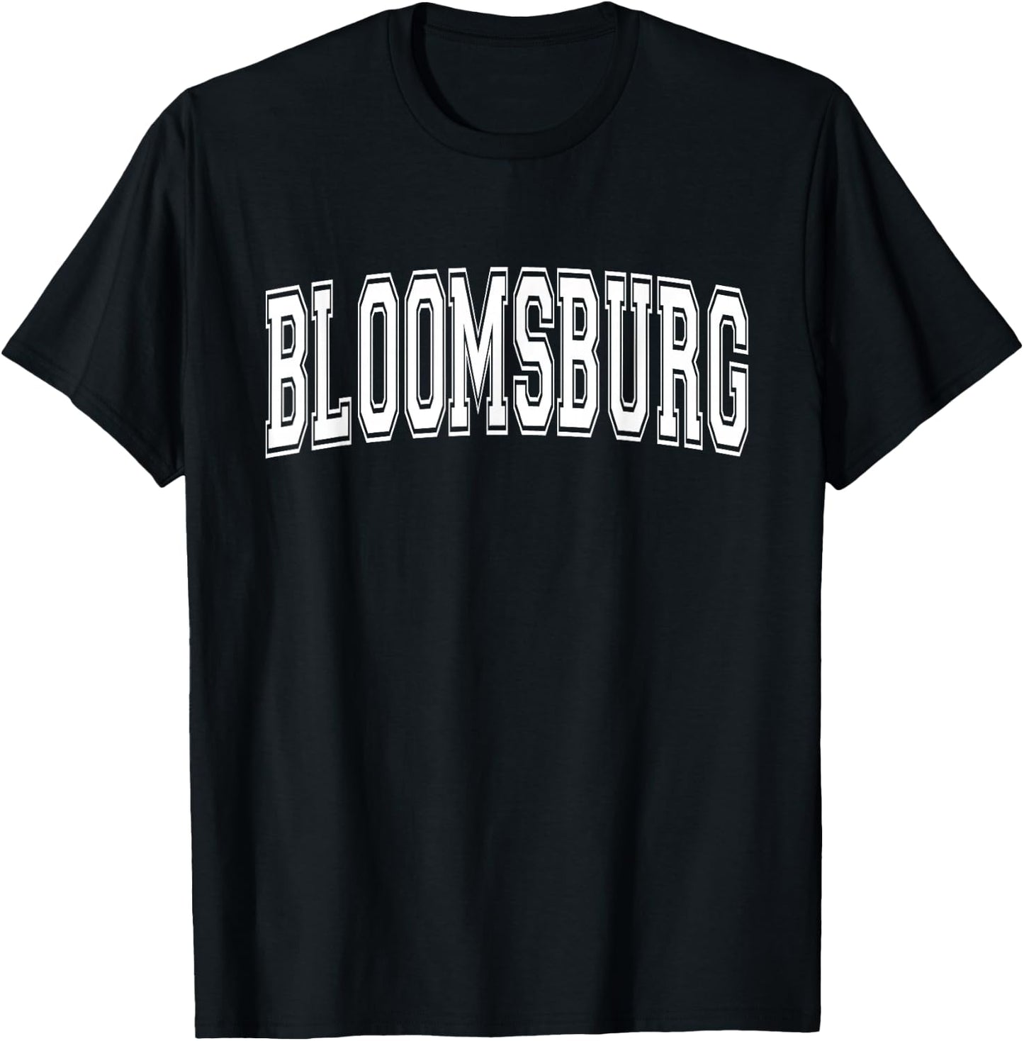 BLOOMSBURG PA PENNSYLVANIA USA Vintage Sports Varsity Style T-Shirt - T-Shirt | Black