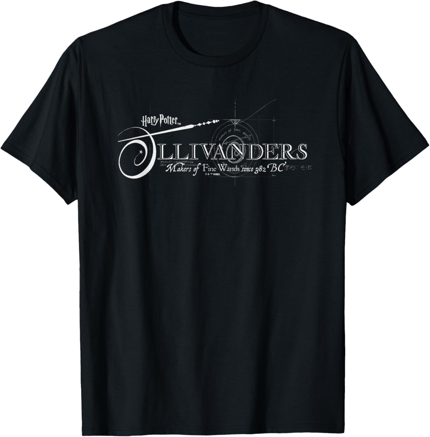 Harry Potter Ollivanders Wand Makers T-Shirt - T-Shirt | Black